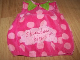 Infant Size 6-9 Months Sandra Magsamen Pink Strawberry Kisses Halloween Costume - £14.47 GBP