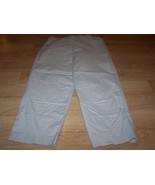 Size Medium Motherhood Maternity Cropped Pants Capris Light Tan Khaki EUC - £12.51 GBP