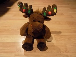 Build A Bear Workshop BABW Christmas Holiday Moose Hal Light Up Antlers EUC - £21.99 GBP