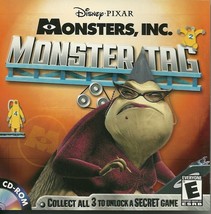 Monster Inc. Monster Tag Disney Pixar CD ROM PC Video Game - £1.57 GBP