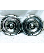 2x Mopar 1734182 1957 Chrysler Windsor Stainless Steel 14&quot; Hubcaps For R... - €65,95 EUR