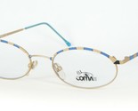 COMA&#39;S MOD. 4002 COL. 39 GOLD /BLUE /BLACK EYEGLASSES GLASSES FRAME 49-1... - $1,091.07 MXN