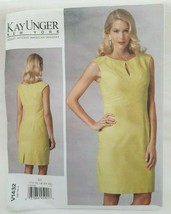 Kay Unger Vogue American Designer Pattern V1432 ~ Misses&#39; Dress Sizes 14 - 22 UC - £8.72 GBP