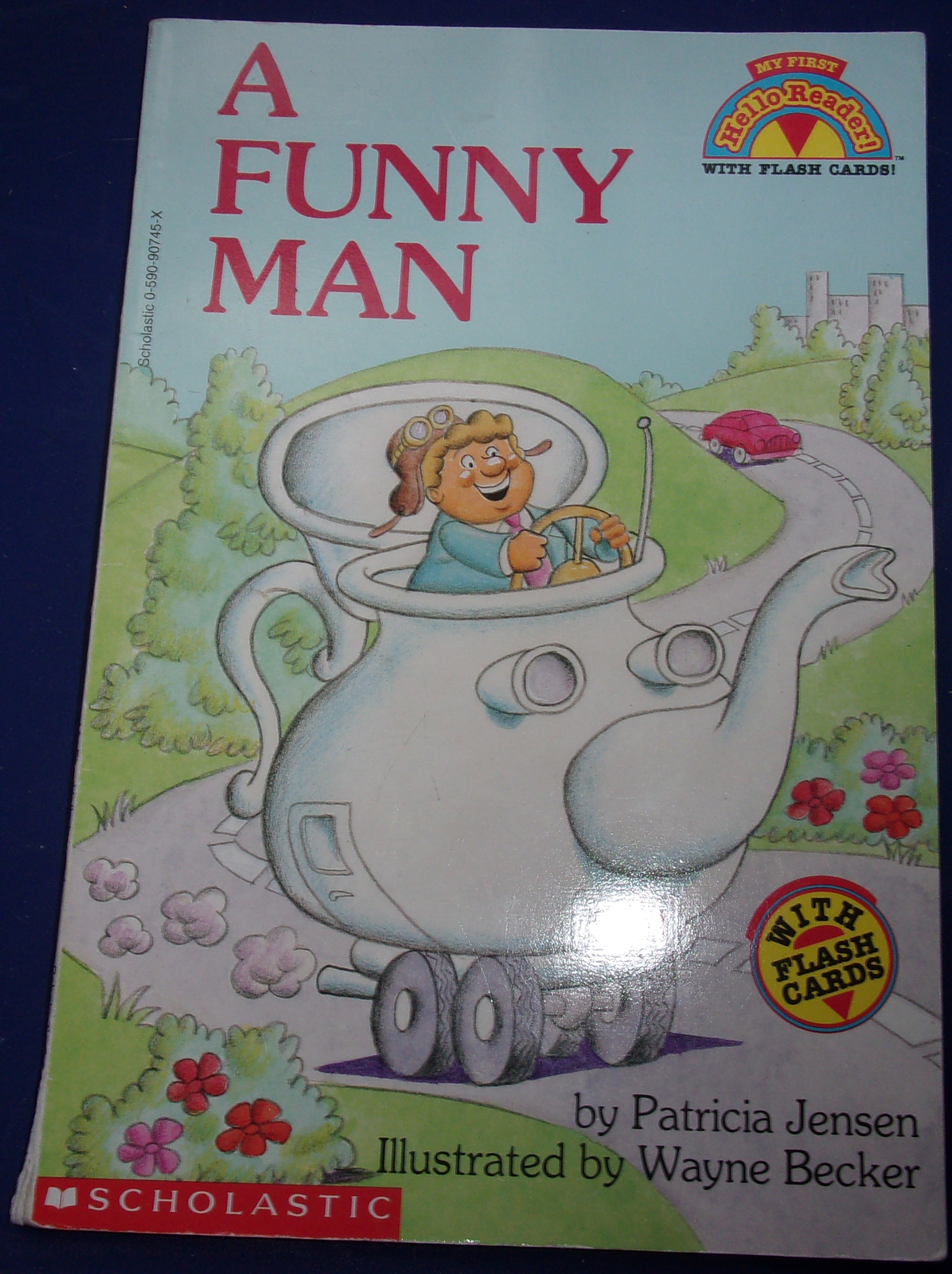 A Funny Man My First Reader With Flash Cards By Patricia Jensen 1993 - $3.99