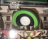 Kricket Klassic Stereo Lautsprecher 8531 Zwei 5 &quot; Dual Cone Speakers Rar... - £144.60 GBP