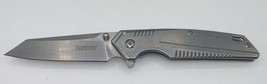 Kershaw 1350 Pocket Knife Tanto Plain 3” Blade Belt Clip Liner Lock - £23.59 GBP