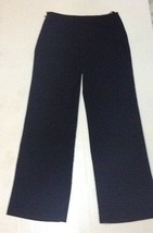 Calvin Klein Black Women&#39;s Dress Slacks Sz 6 Black Side Zipper - £7.95 GBP