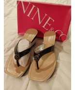 EUC Nine &amp; Co. Black Jjcake Wedges Size 9.5m Black  - $14.01