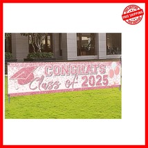 Waterproof Pink Rose Gold Graduation Banner - Perfect for Celebrating Gr... - $28.12