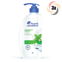 3x Bottles Head &amp; Shoulders Cool Menthol Scent Anti-Dandruff Shampoo | 7... - $46.42