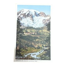 Paradise Inn Rainier National Park Washington Color Litho Postcard C1925 - £6.87 GBP