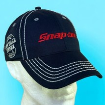 Snap-On Tools Hat Adjustable Black Cap Vintage Steel First Series w/White Stitch - £10.86 GBP