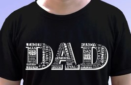 Dad typography printed Unisex T-shirt - £12.78 GBP