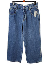 New Ronny Kobo Lucas Denim Pant In Medium Wash T28 Wide Leg High Waist  - £88.11 GBP