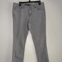 Massimo Gray Skinny Leg Women&#39;s Jeans 12L - $220.56 MXN