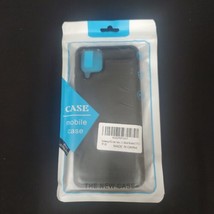 Samsung Galaxy A12 Shockproof Phone Case - Black Brushed TPU - $111.31 MXN