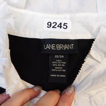 Lane Bryant Shirt Women 22/24 Black White Lightweight Business Casual Pl... - £12.63 GBP