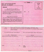 Nuclear War 1960 Civil Defence Safety Notification Post Card English French - $54.56 MXN