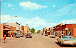 Postcard Minnesota Main St. Cass Lake Capital of the Chippewa Nation 5.5x3.5 - £3.95 GBP