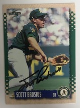 Scott Brosius Signed Autographed 1995 Score Baseball Card - Oakland Athletics - £11.79 GBP