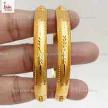 18 Kt, 22 Kt Yellow Gold Handmade Slip-On Bracelet Bangles 12 - 25 Gms (2 Pcs) - £1,280.18 GBP+