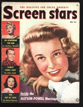 Screen Stars 12/1954-June Allyson-Shelley Winters-Alan Ladd-Gene Tierney-Mitz... - £51.09 GBP