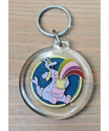 Epcot Figment Walt Disney 1982 Acrylic Keychain Made In Denmark Vintage - $53.48