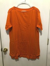 NEW Woman Within Orange Cotton Tunic Shirt Women&#39;s SZ MEDIUM  14-16 - £10.24 GBP