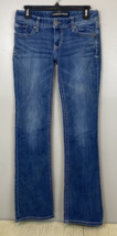 ReRock For Express SZ 2R STELLA Low Rise Boot Cut Medium Wash Embroidere... - $14.03