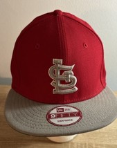 Saint Louis Cardinals MLB Hat Cap Red Grey New Era 9FIFTY Snapback TwoTone - £12.14 GBP