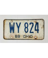 1969 Ohio License Plate WY 824 - £12.97 GBP