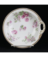 Haviland Limoges Pink Roses &amp; Apple Blossoms Handled Bonbon Bowl, France... - $30.00