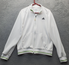 adidas Track Jacket Mens Medium Multi Athletic Fit Mock Neck Full Zipper... - $24.82