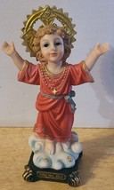DIVINO NINO JESUS DIVINE CHILD CROSS RELIGIOUS FIGURINE STATUE - £16.03 GBP