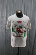 Vintage Graphic T-shirt - I Survived the Alaska Highway Single Stitch - Men&#39;s XL - £38.75 GBP