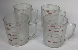 4 x Cambro 25MCCW135 Camwear Clear 1 Cup Measuring Cup - Made in the USA - £22.36 GBP