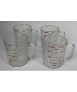 4 x Cambro 25MCCW135 Camwear Clear 1 Cup Measuring Cup - Made in the USA - $532.91 MXN