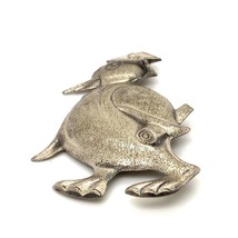 Vintage Sign Sterling Truart Penguin Character in Cap Stole and Diploma Brooch - £35.61 GBP