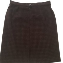 Petite Sophisticate Chestnut Patterned Mini Skirt - $7.85