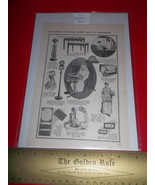 Home Treasure Paper Decor 1918 House Furnishings Ad Baby Swing Old Army ... - $9.49