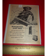Home Treasure Paper 1957 Winchester Super Speed Magnum Gun Ammunition Ad... - $9.49