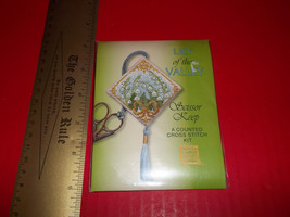 Craft Gift Thread Kit Lily of the Valley Scissor Keep Counted Cross Stit... - $18.99