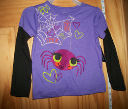 Faded Glory Baby Clothes 18M Infant Halloween Shirt Top Sparkle Spider B... - £7.54 GBP