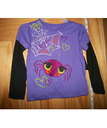 Faded Glory Baby Clothes 18M Infant Halloween Shirt Top Sparkle Spider B... - $13.01 CAD