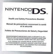 Nintendo DS Health and Safety Precautions Instruction Manual only - $4.90