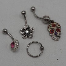 Navel Ring Belly Button Lot Sugar Skull etc - $29.97