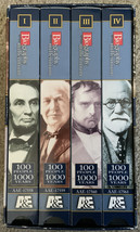 Biography Of The Millennium: 100 People, 1000 Years (VHS, 1999, 4-Tape B... - £7.56 GBP