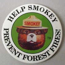 Smokey Bear Pinback + Smokey Bear Comic - £19.92 GBP