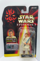 Star Wars Episode 1 Obi-Wan Kenobi Jedi Duel Action Figure .00 Card 1998 Vintage - £5.97 GBP