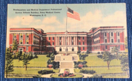 Washington D.C. ARMY MEDICAL CENTERHQ Medical Department Schools Postcar... - $9.70